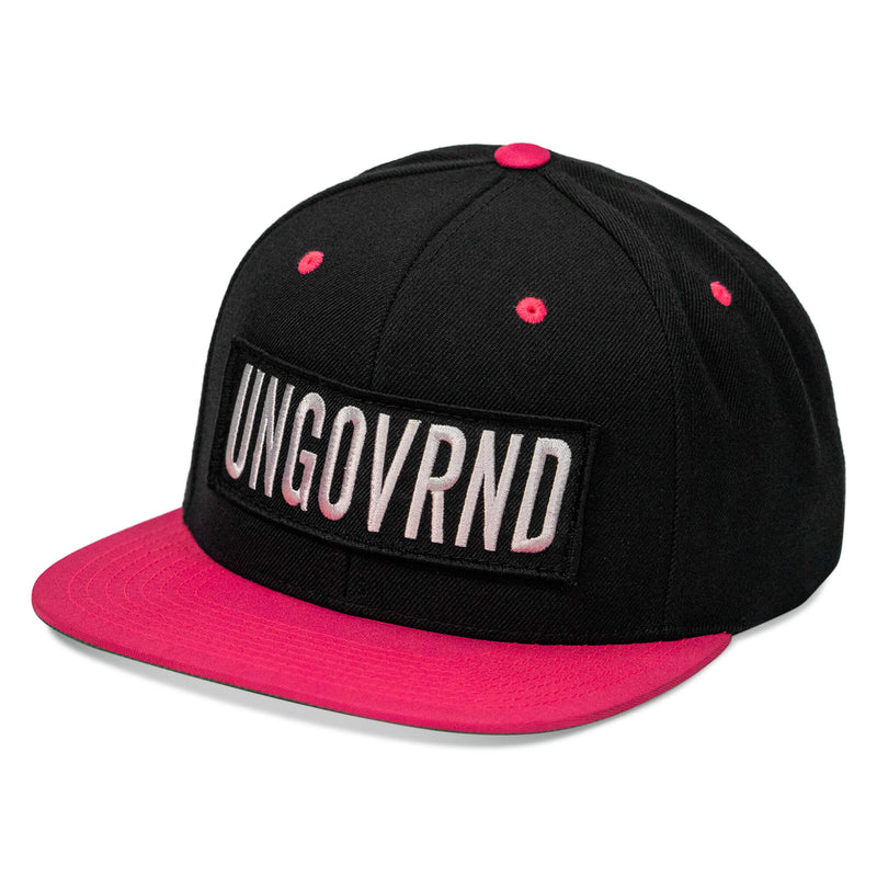 Load image into Gallery viewer, Ungovrnd Oversized Patch Flatbill SnapBack Hat
