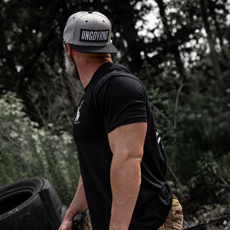 Load image into Gallery viewer, Ungovrnd Oversized Patch Flatbill SnapBack Hat
