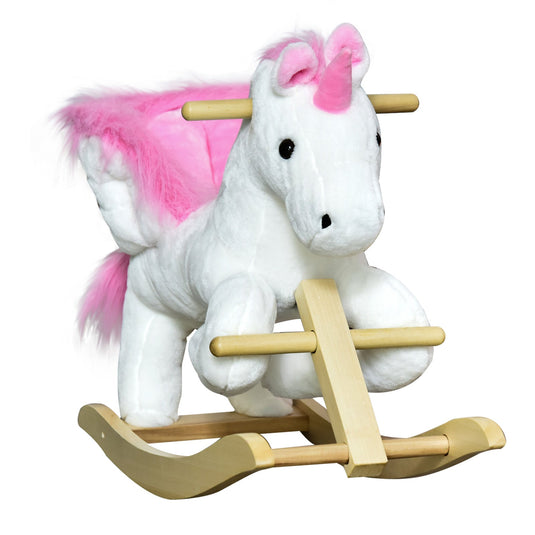 Deluxe Unicorn Rocking Horse Toy for Kids with Lullaby Music