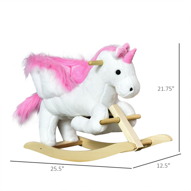 Load image into Gallery viewer, Deluxe Unicorn Rocking Horse Toy for Kids with Lullaby Music
