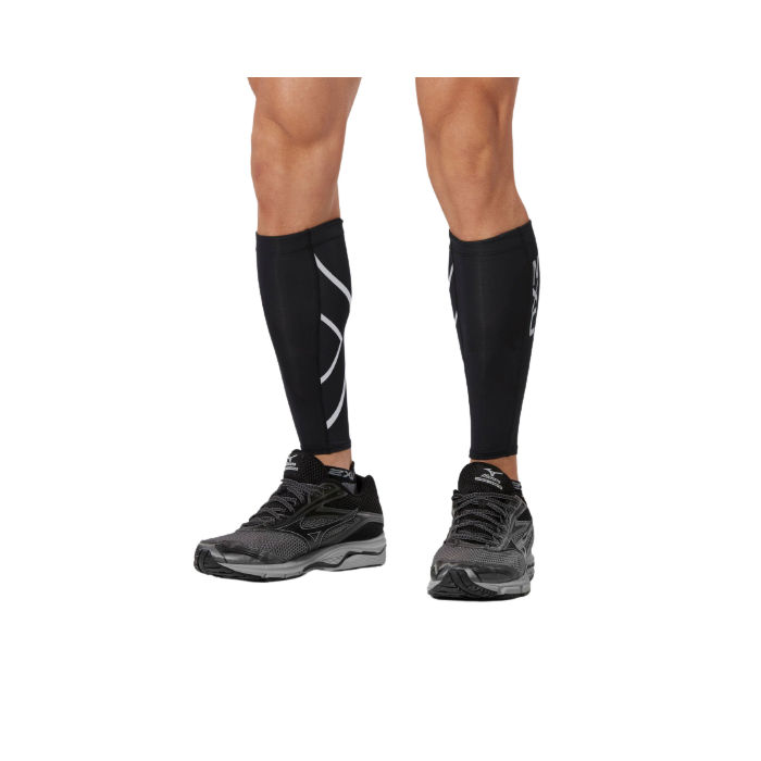Load image into Gallery viewer, 2XU Unisex Adult Compression Calf Guards (Black) XXS, XS, S, M, L, XL
