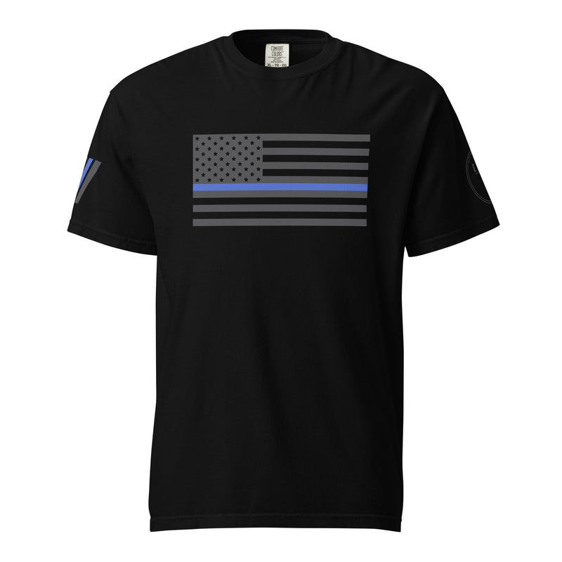Load image into Gallery viewer, Blue Line Heavyweight T-Shirt
