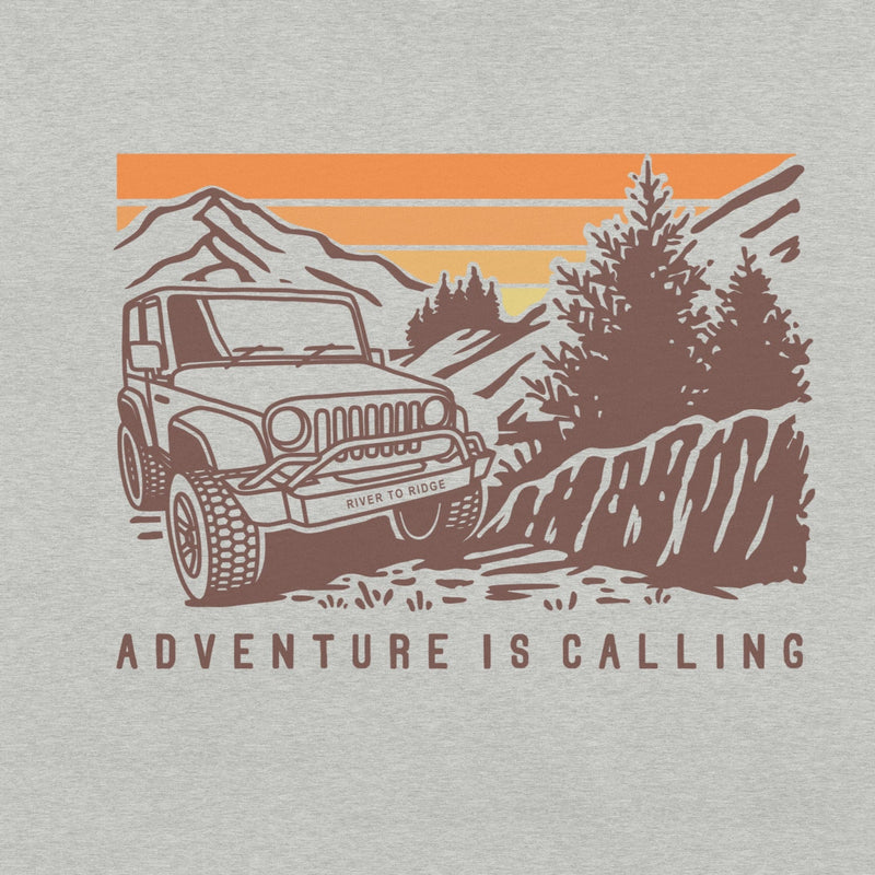Load image into Gallery viewer, Adventure is Calling, Women's Off-roading T, Light Blue or Grey
