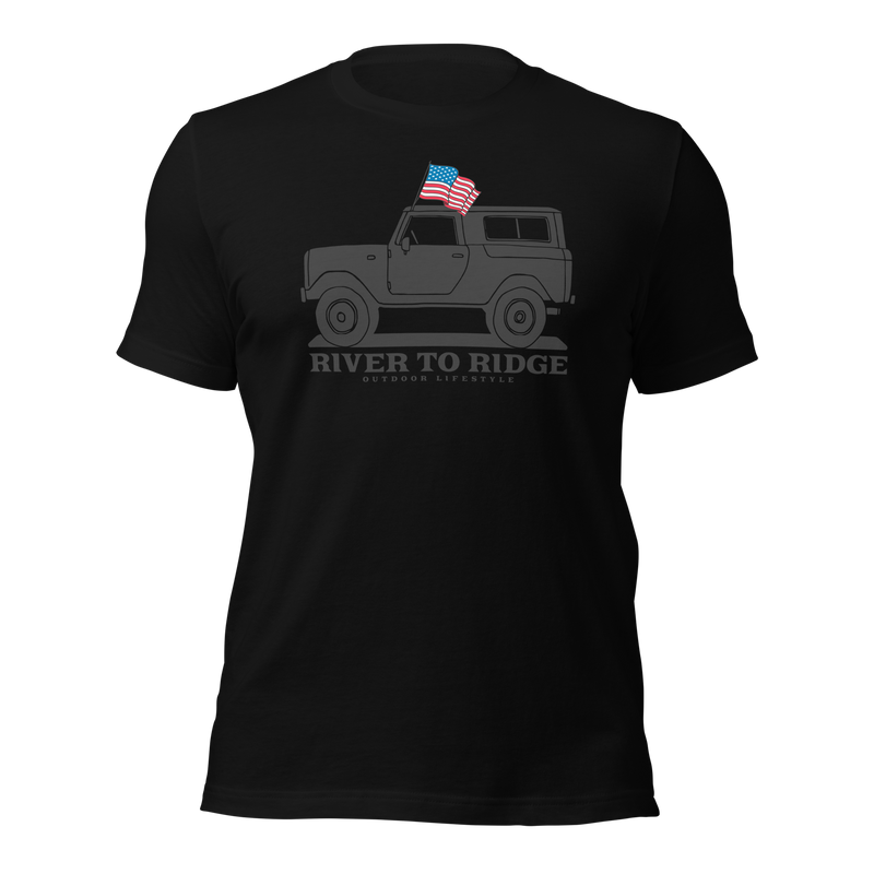 Load image into Gallery viewer, Offroad USA Men's Patriotic T-Shirt, Black
