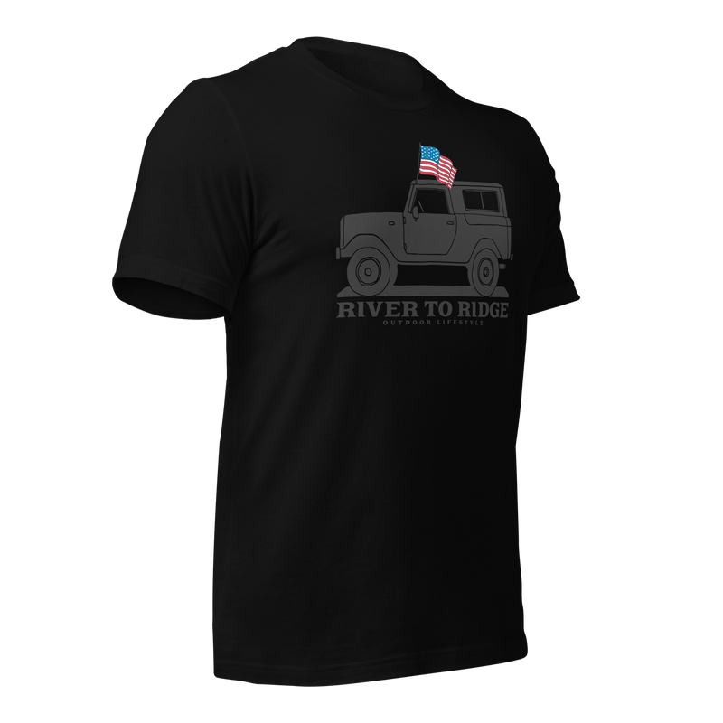 Load image into Gallery viewer, Offroad USA Men's Patriotic T-Shirt, Black
