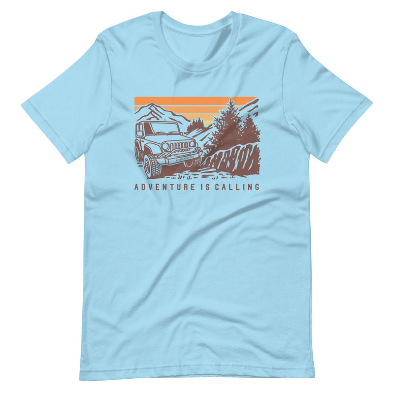 Load image into Gallery viewer, Adventure is Calling, Women's Off-roading T, Light Blue or Grey
