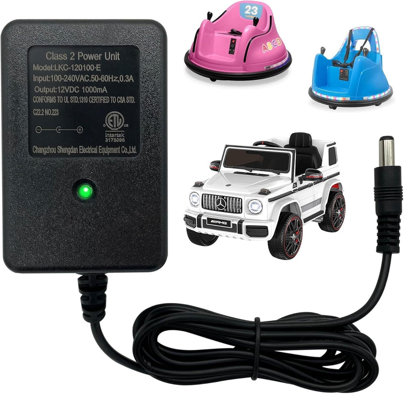 Load image into Gallery viewer, 12V Universal Battery Charger for Kids&#39; Ride-On Toys with Safety Certification
