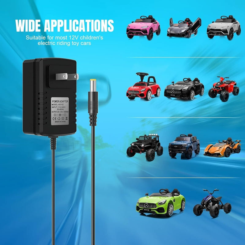Load image into Gallery viewer, 12V Universal Charger for Kids’ Electric Cars with Overcharge Protection
