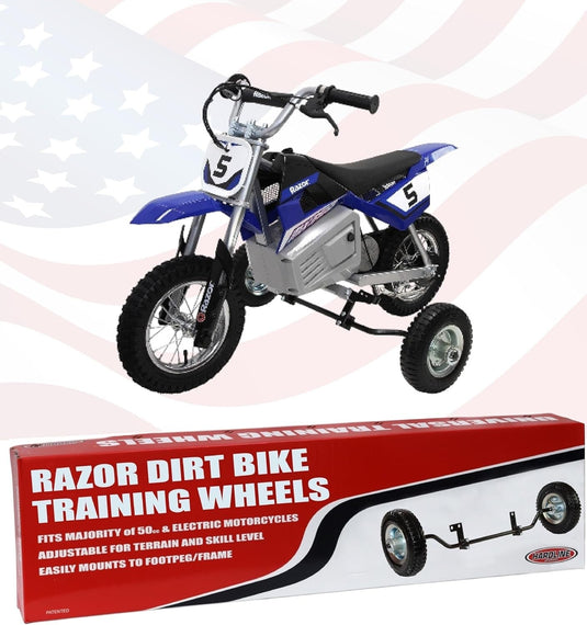 Adjustable Training Wheels Universal Fit for Razor MX125 to MX650 Models