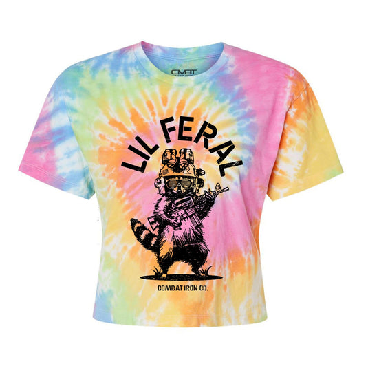 Lil Feral Raccoon Women's Crop T-Shirt
