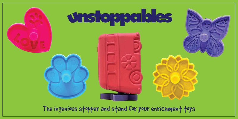 Load image into Gallery viewer, Unstoppables Stopper &amp; Stand for SodaPup Rubber Treat Dispensers - 4 Pack
