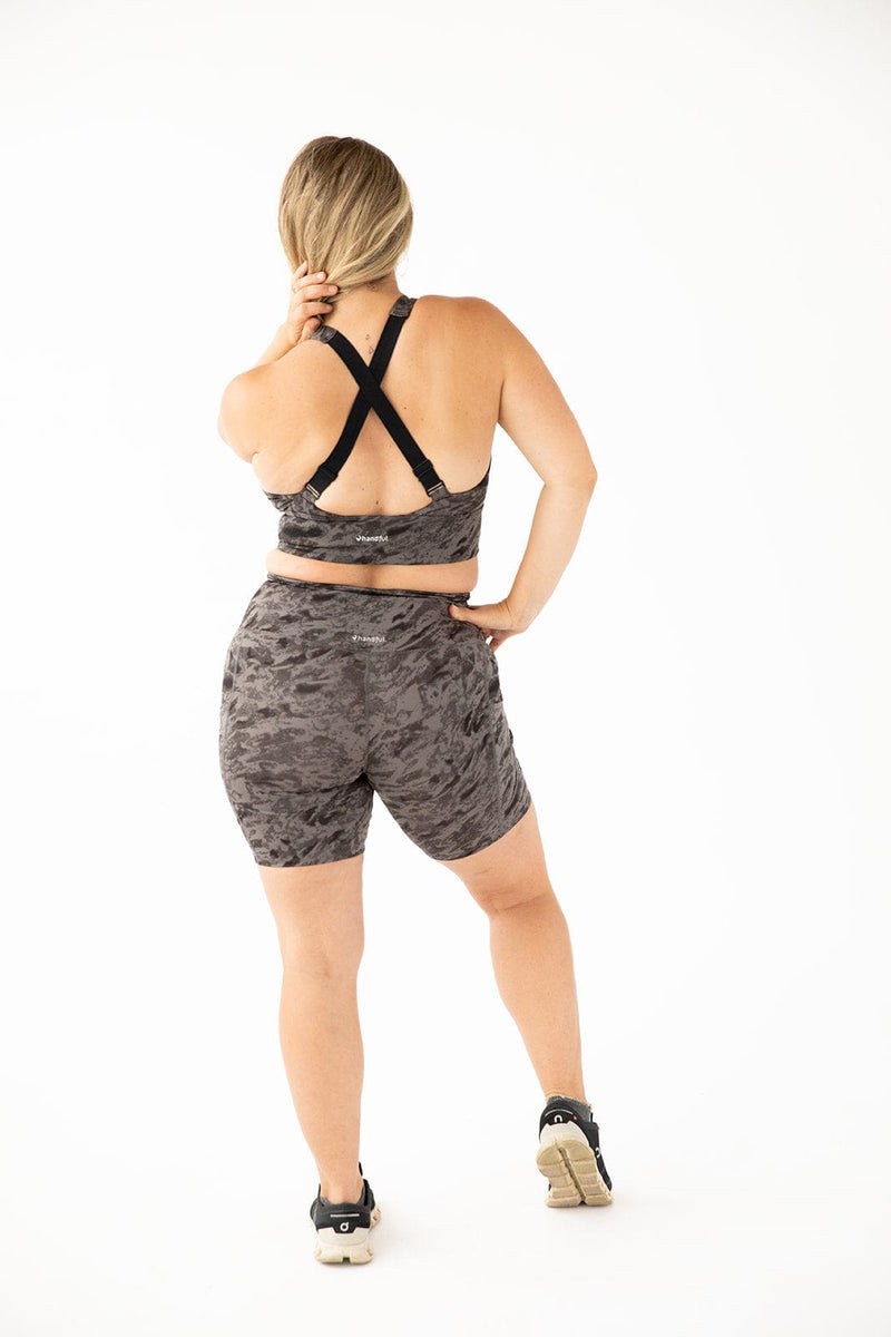 Load image into Gallery viewer, Hi Five High-Waisted Biker Short – Rock Steady
