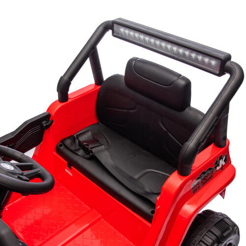 12V Kids Electric Ride-On Car with Power Wheels and LED Lights