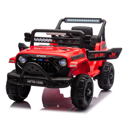 Load image into Gallery viewer, 12V Kids Electric Ride-On Car with Power Wheels and LED Lights
