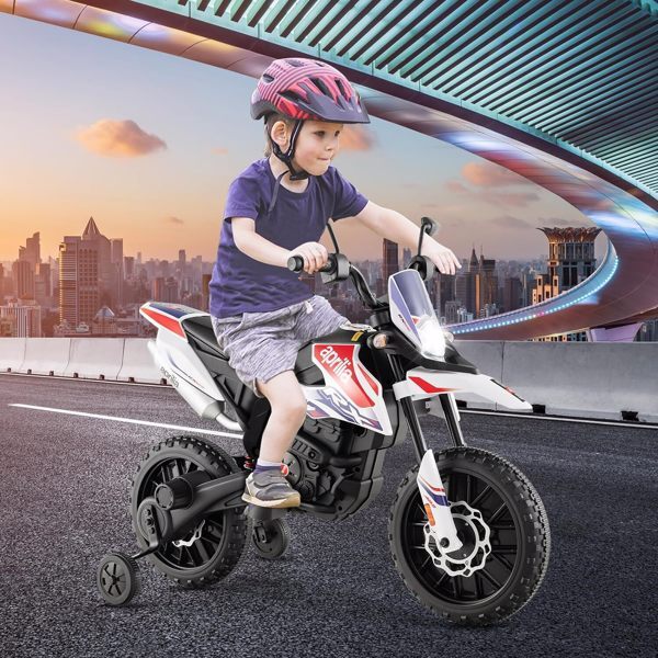 Load image into Gallery viewer, 12V Electric Kids Dirt Bike with Training Wheels and Music for Off-Road Riding

