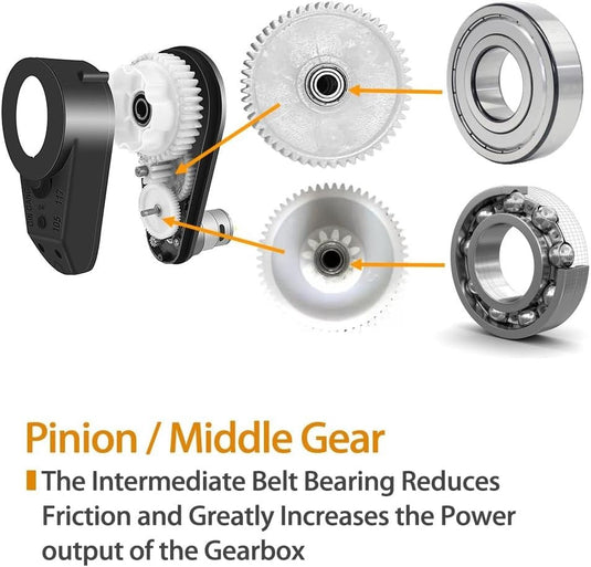 24V RS555 High Torque Motor with 30000RPM Gearbox for Power Wheels Upgrade