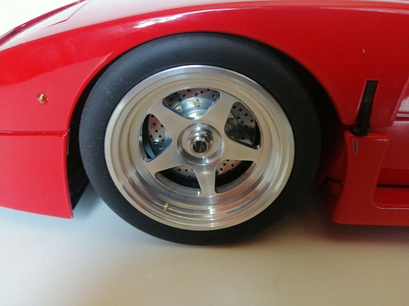 Load image into Gallery viewer, Upgrade Your Ferrari F40 LM with High-Performance Rubber Slick Tires - 1/8 Scale
