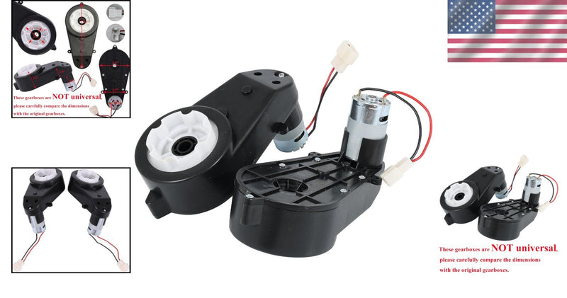Load image into Gallery viewer, 12V 550 Gearbox Set of 2 for High-Speed Kids Electric Vehicles Upgrade
