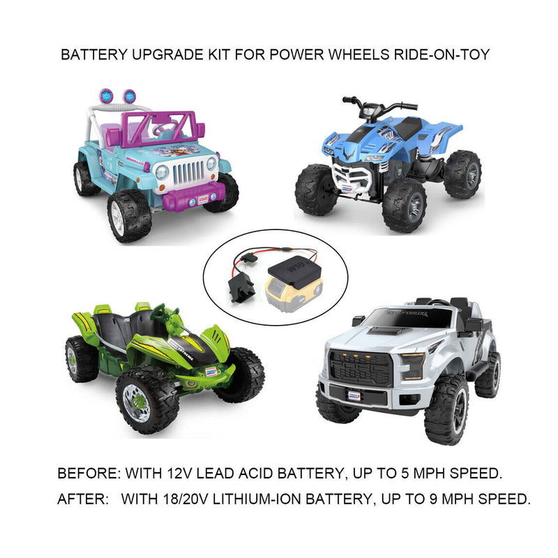 Load image into Gallery viewer, 18V/20V Lithium-Ion Battery Upgrade Kit for Power Wheels
