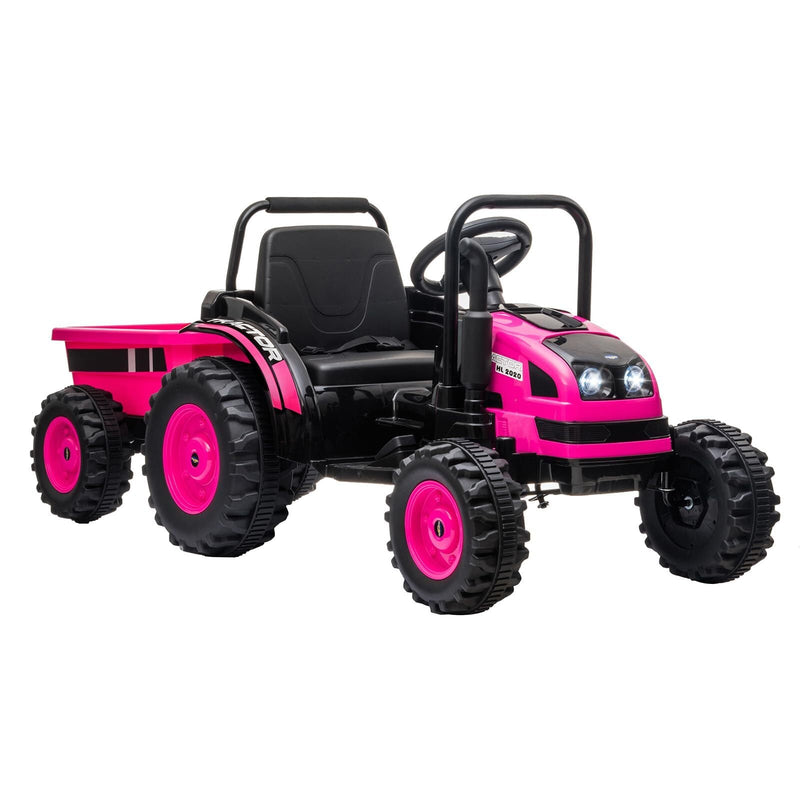 Load image into Gallery viewer, 12V Electric Kids Ride-On Tractor with Trailer and Remote Control
