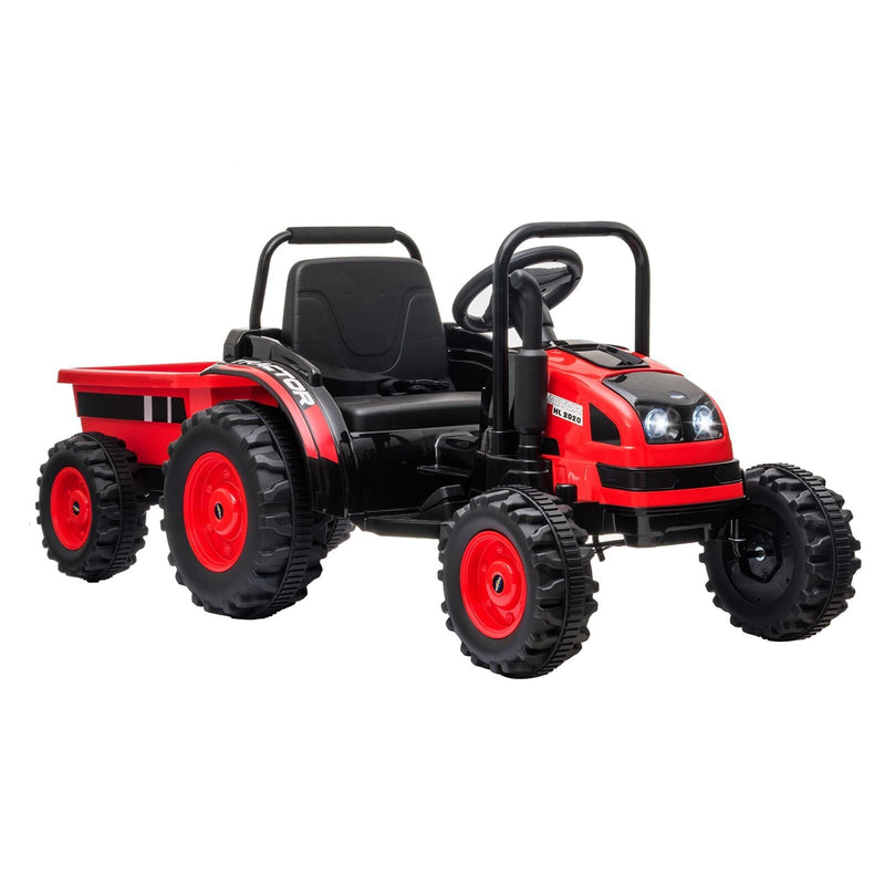 Load image into Gallery viewer, 12V Electric Kids Ride-On Tractor with Trailer and Remote Control
