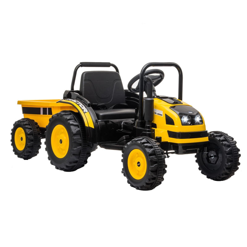 Load image into Gallery viewer, 12V Electric Kids Ride-On Tractor with Trailer and Remote Control
