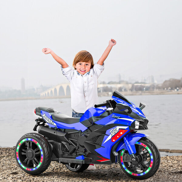 Load image into Gallery viewer, 12V Electric Kids Ride-On Dirt Bike with 3 Wheels and Built-In Music
