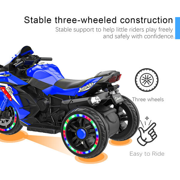 Load image into Gallery viewer, 12V Electric Kids Ride-On Dirt Bike with 3 Wheels and Built-In Music
