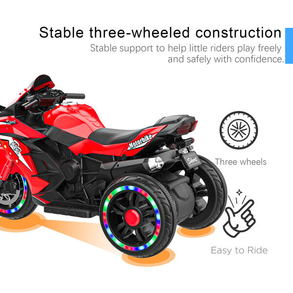 Load image into Gallery viewer, 12V Electric Kids Ride-On Dirt Bike with 3 Wheels and Built-In Music
