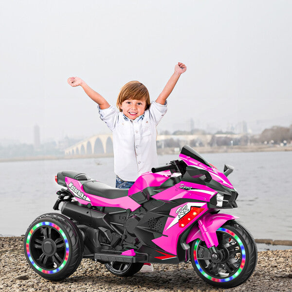 Load image into Gallery viewer, 12V Electric Kids Ride-On Dirt Bike with 3 Wheels and Built-In Music
