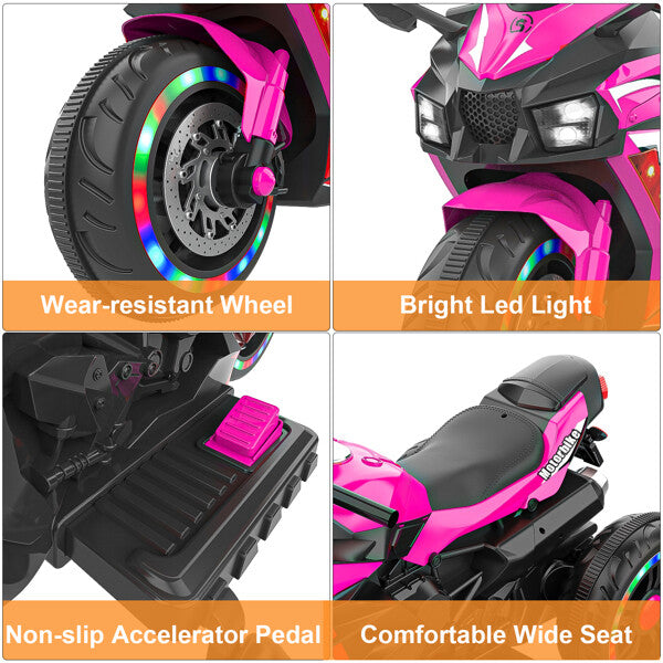 Load image into Gallery viewer, 12V Electric Kids Ride-On Dirt Bike with 3 Wheels and Built-In Music
