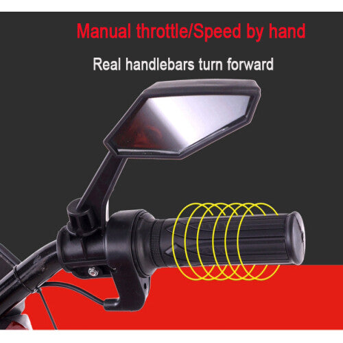 12V Electric Kids Ride-On Dirt Bike with Training Wheels for Children