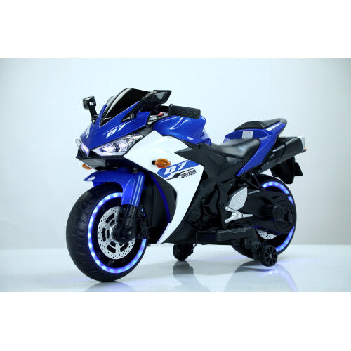 12V Electric Kids Ride-On Dirt Bike with Training Wheels for Children