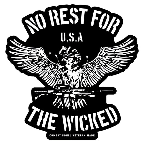 No Rest For The Wicked Decal Sticker