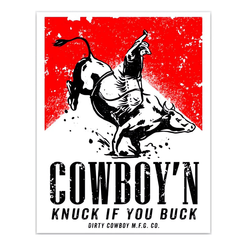 Load image into Gallery viewer, Cowboy&#39;n Knuck If You Buck Rodeo Decal

