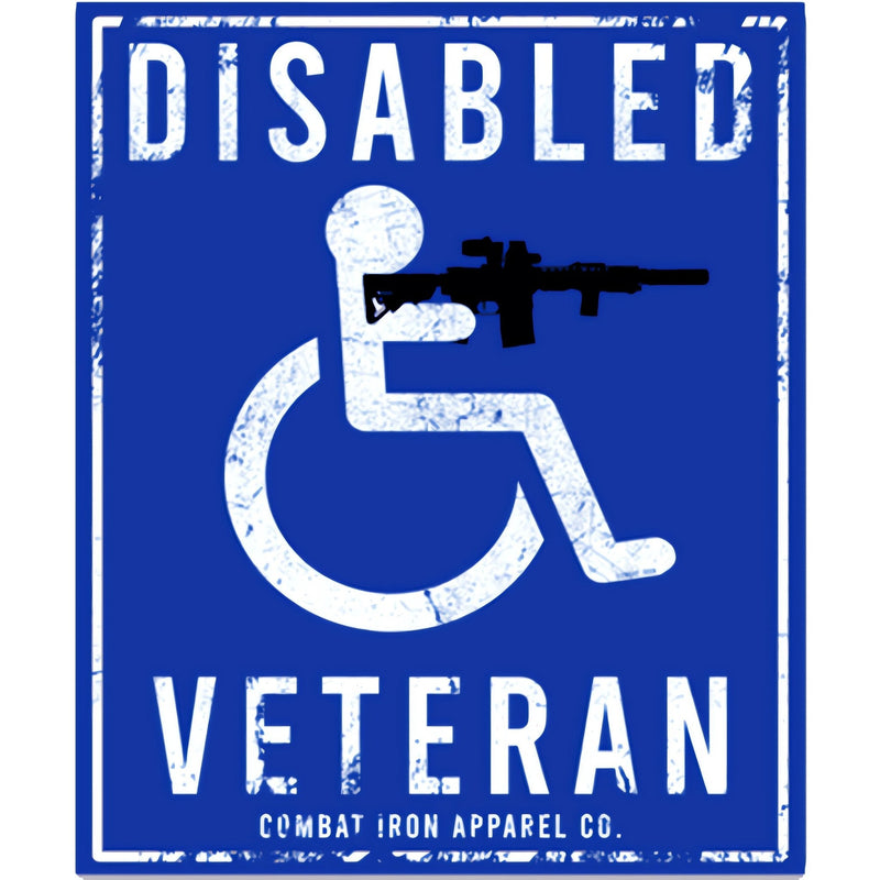 Load image into Gallery viewer, Disabled Veteran Parking Sign Decal Sticker
