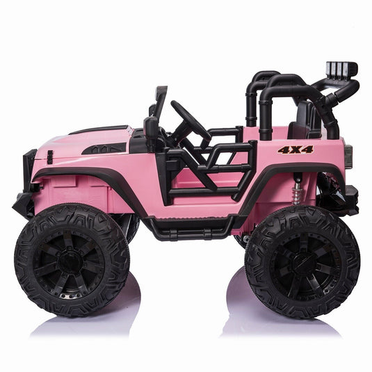 Electric Kids Ride-On Jeep Car with 12V/24V Power Wheels, Music, and Remote Control