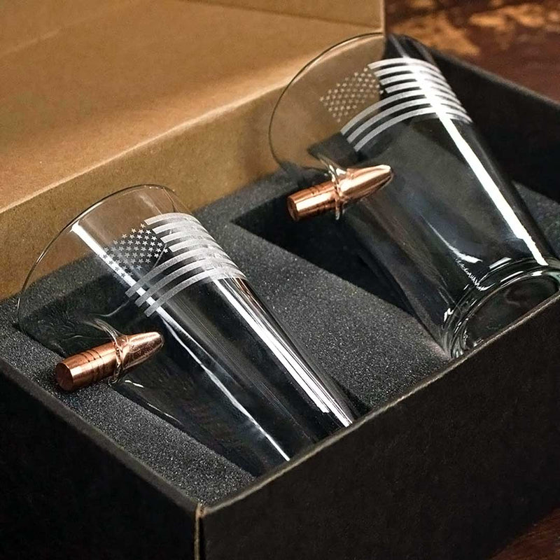 Load image into Gallery viewer, US Flag Pint Glass - 16oz
