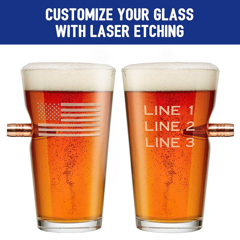 Load image into Gallery viewer, US Flag Pint Glass - 16oz
