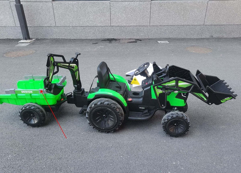 Load image into Gallery viewer, 24V 3-in-1 Battery-Powered Electric Kids Ride-On Tractor with Trailer
