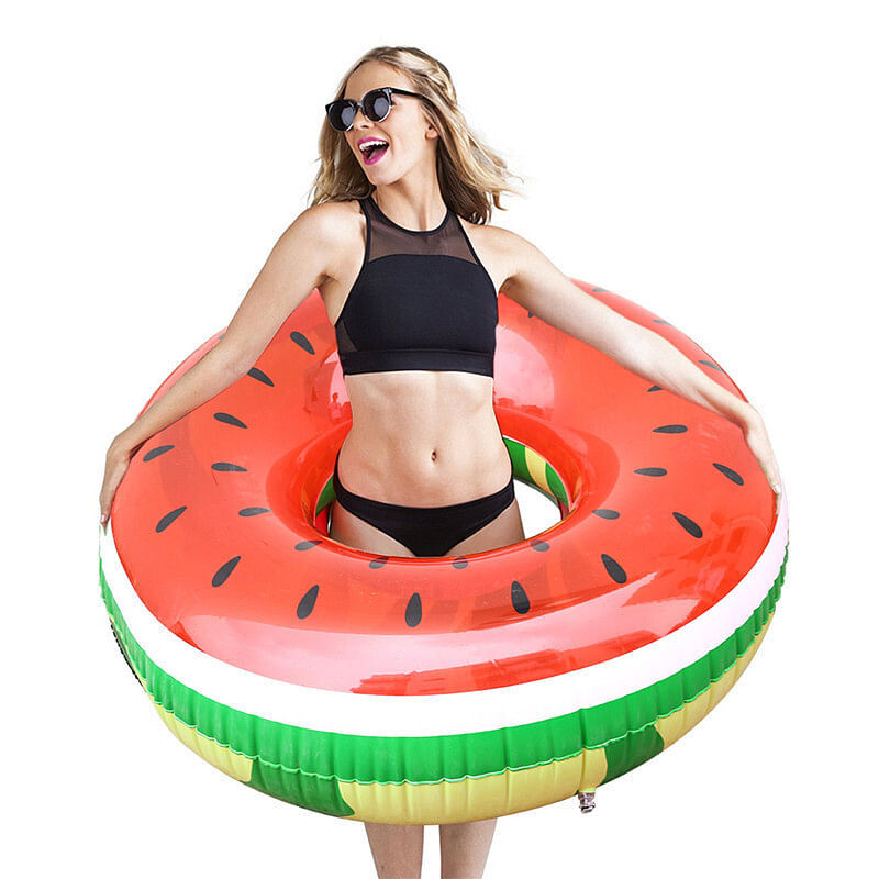 Load image into Gallery viewer, Giant Inflatable Watermelon Pool Float Raft for Kids Swimming and Play
