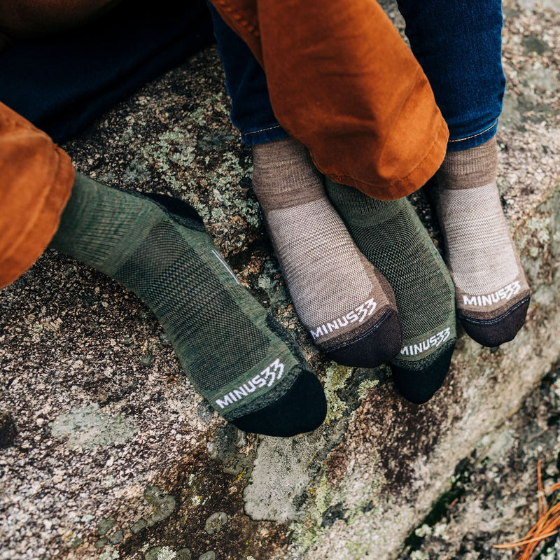 Load image into Gallery viewer, Microweight Cushion - Mini Crew Wool Socks Mountain Heritage

