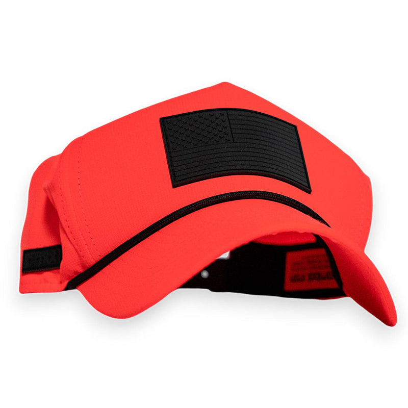 Load image into Gallery viewer, American Flag Patch Weekender Performance Snapback Hat
