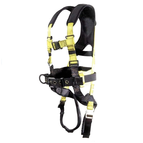 Full Body Harness w/ 3 D-Rings, X-Pad, Padded Legs, Quick Release