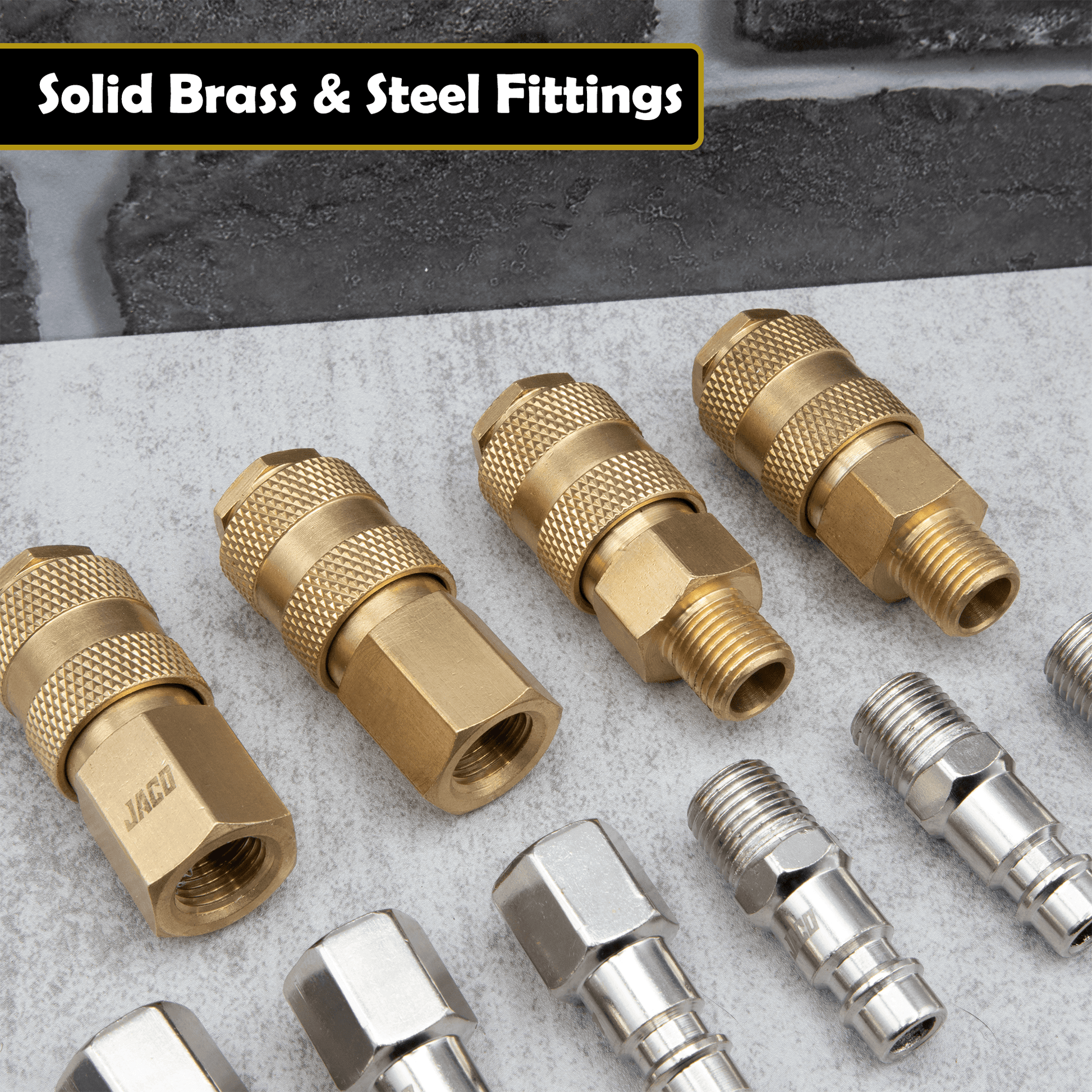 Hi-Flo Quick Connect Air Fittings | Plug & Coupler Kit - 1/4" NPT (Set of 12) - Skoutley Outdoors LLC