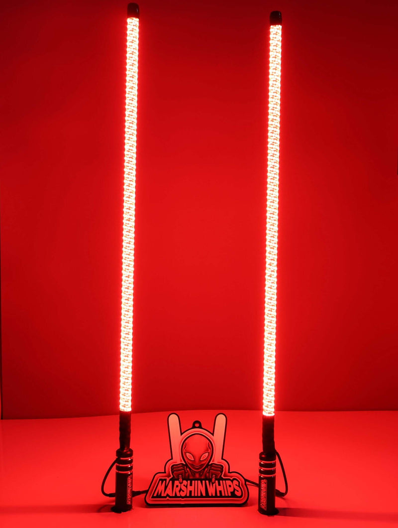 Load image into Gallery viewer, V2 Black Out LED Whip Set: The Ultimate Stealth
