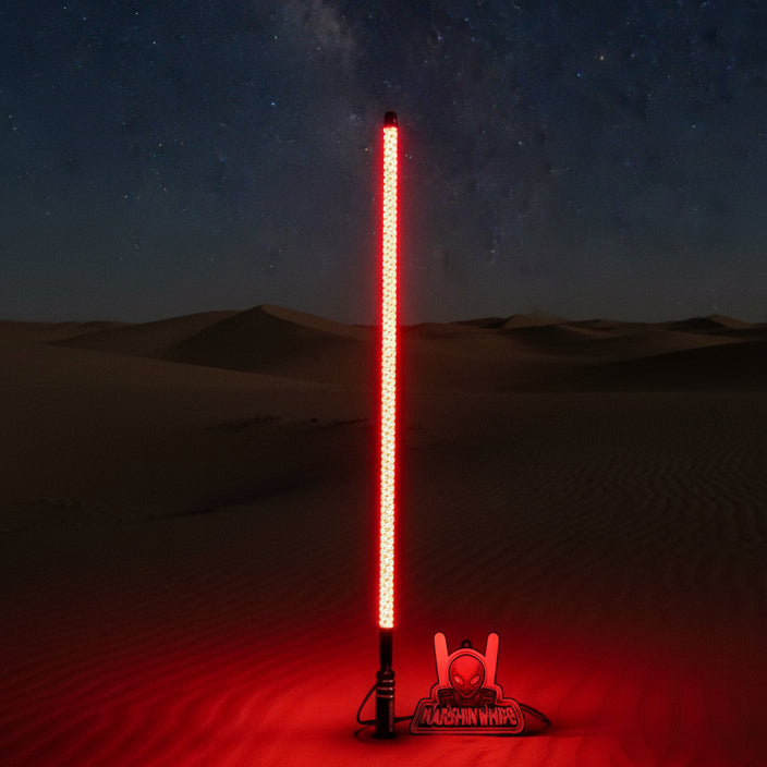 Load image into Gallery viewer, V2 Black Out LED Whip: The Ultimate Stealth Single
