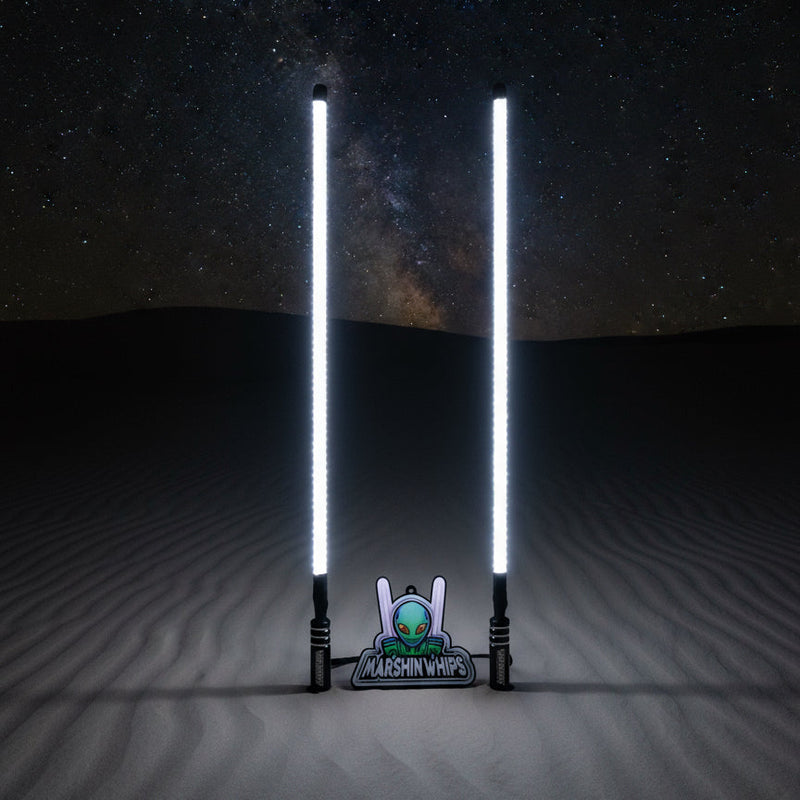 Load image into Gallery viewer, V2 Black Out LED Whip Set: The Ultimate Stealth
