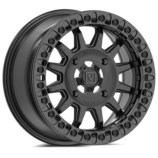 V09 Beadlock UTV Wheel Brushed Charcoal