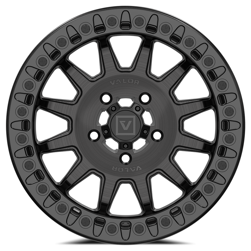 Load image into Gallery viewer, V09 Beadlock UTV Wheel Brushed Charcoal
